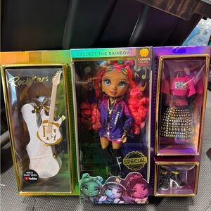 Rainbow High Carmen Major Rockstar Doll Set - Multicolor